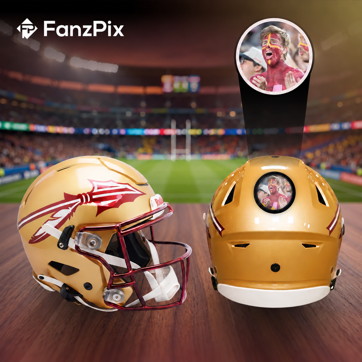 Florida State Seminoles College Football Collectible Mini Helmet - Picture Inside - FanzPix