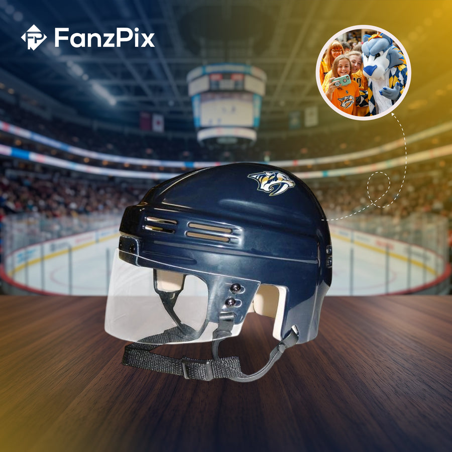 Nashville Predators - NHL Collectible Mini Helmet - Picture Inside - FanzPix